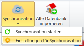 Synchronisationsmenü: 